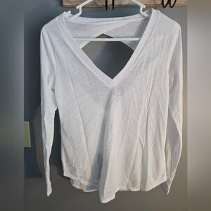 NWT Chaser Women's Long Sleeve Tee - White, XSMALL